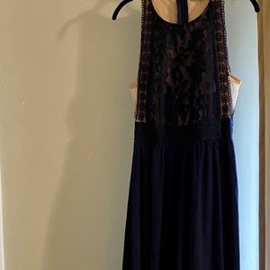 Navy maxi dress